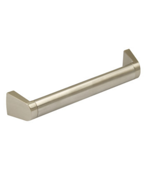 Boss Bar Handle, Angled, Stainless Steel Bar with Zinc Alloy Feet, Fixing Centres 160 mm, Nugent